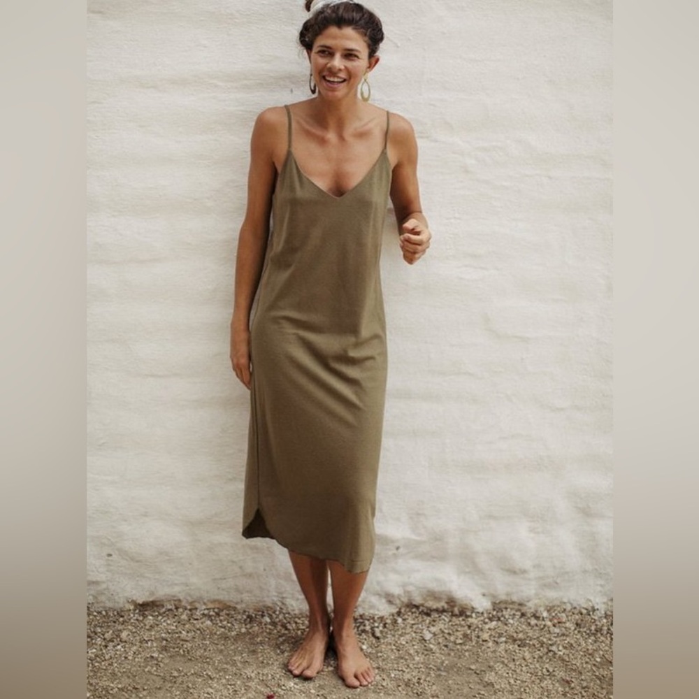 OZMA of California Bias Slip Dress (Laurel) - M